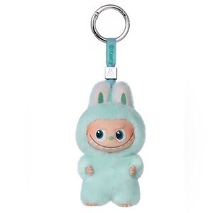 Pin For Love (I) authentic Labubu Plush Keychain. Blue. Open box, Never used.